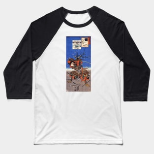 Samurai Woodblock print by Utagawa Kuniyoshi Baseball T-Shirt